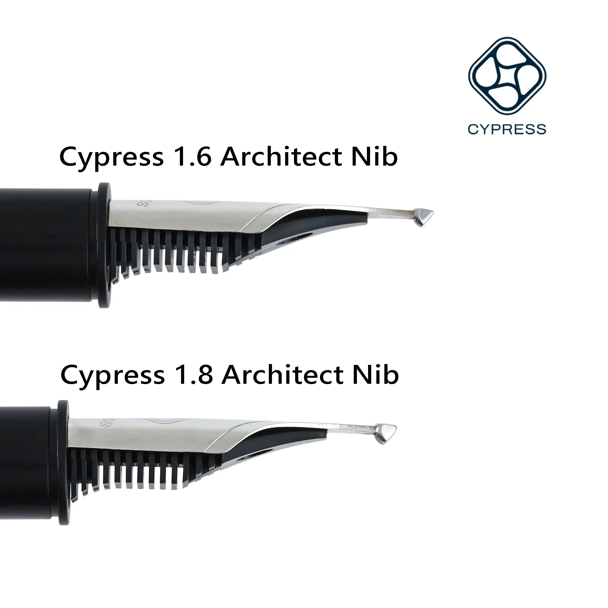 CYPRESS Multi-layer Stacked Architect and Kugel Nibs