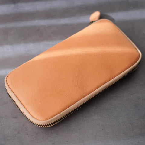 6-Slot Zip Pen Case (Tochigi Leather)