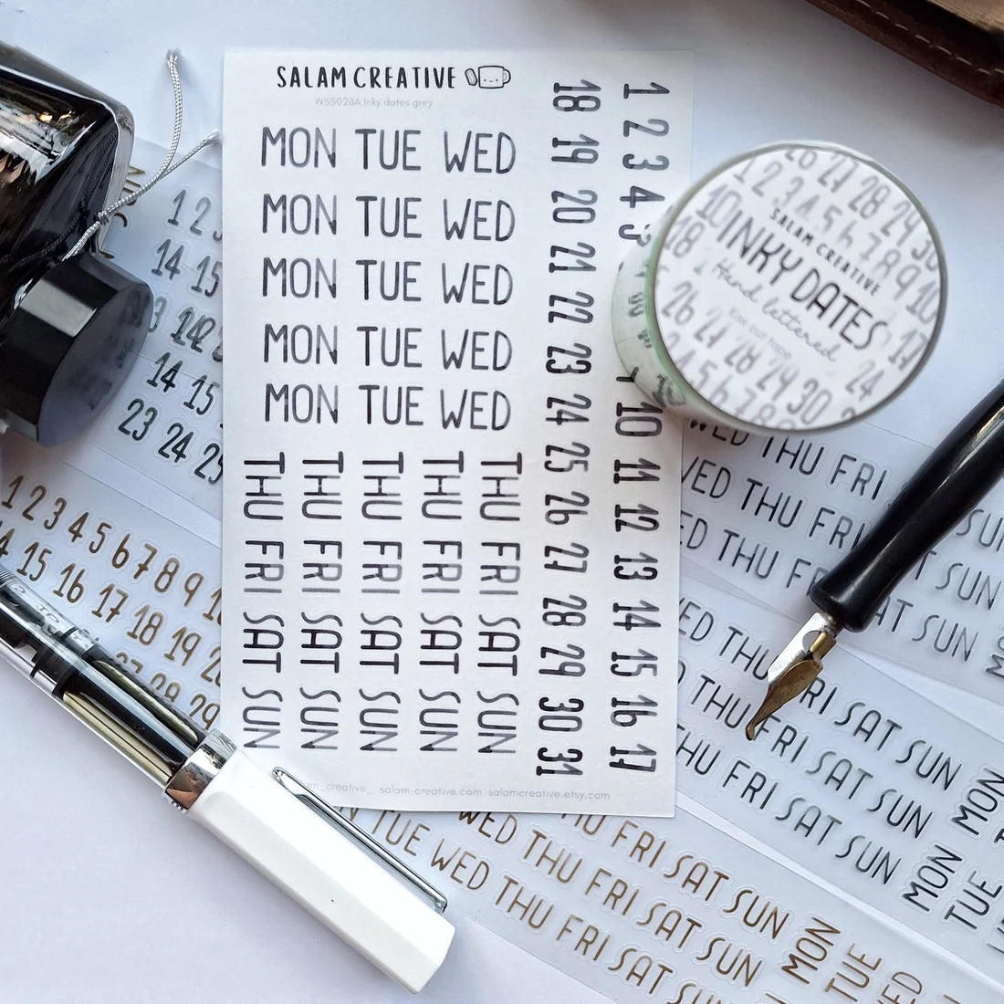 Inky dates Cut PET tape
