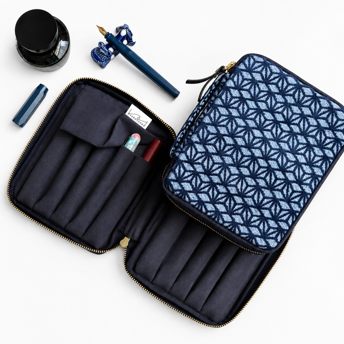 Woven Form Zippered Pen Case (Cube of Memory)