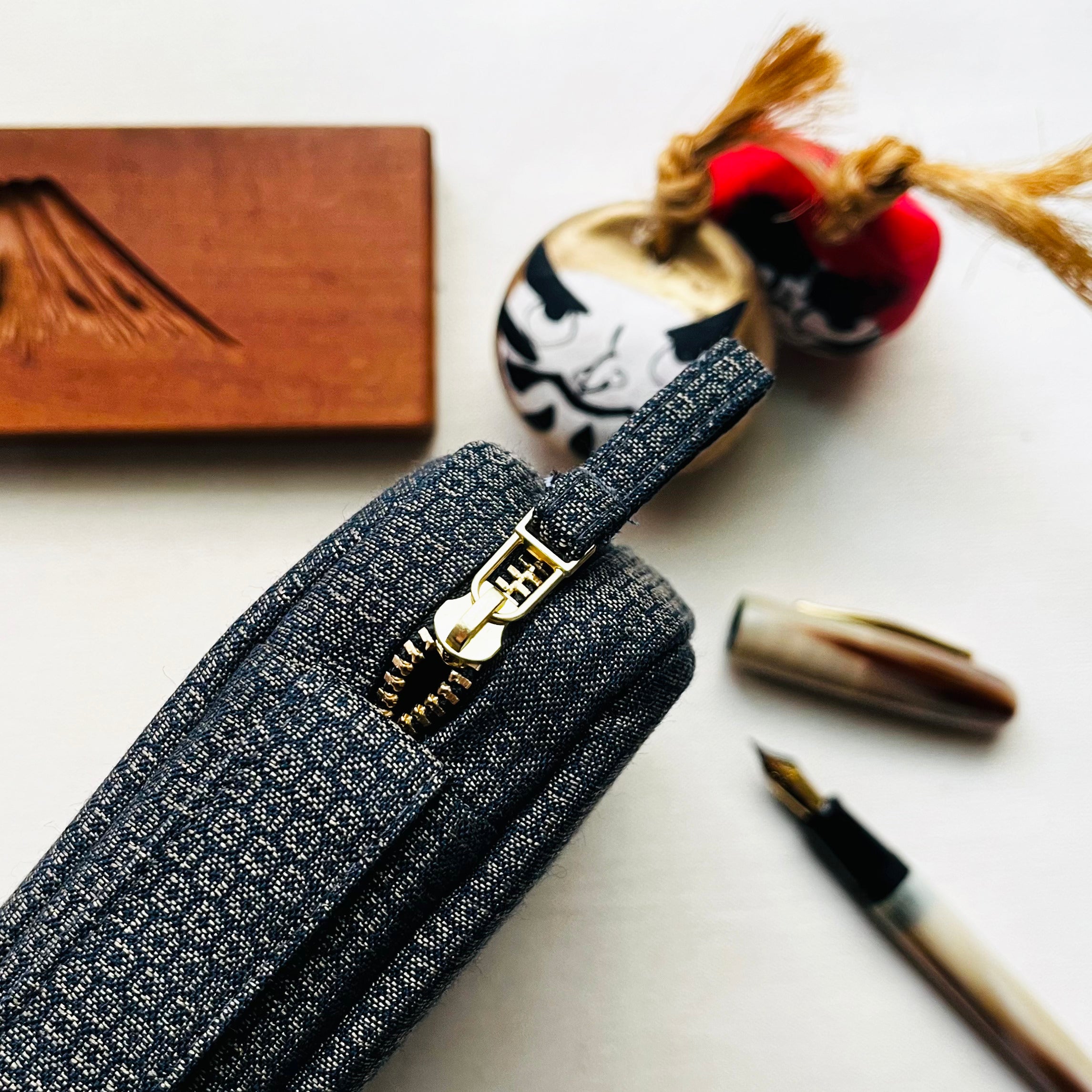 Kimono Fabric Japan Cotton Zippered 20 Pen Case