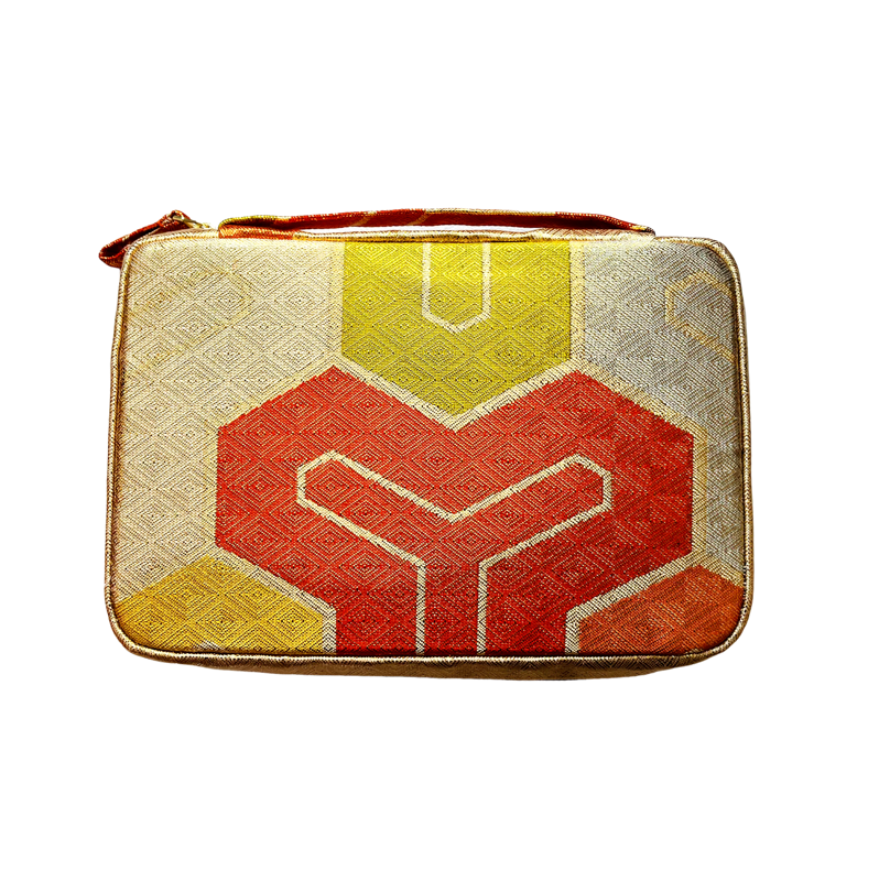 Kimono Obi Fabric 20 Pen Case (Triangle)