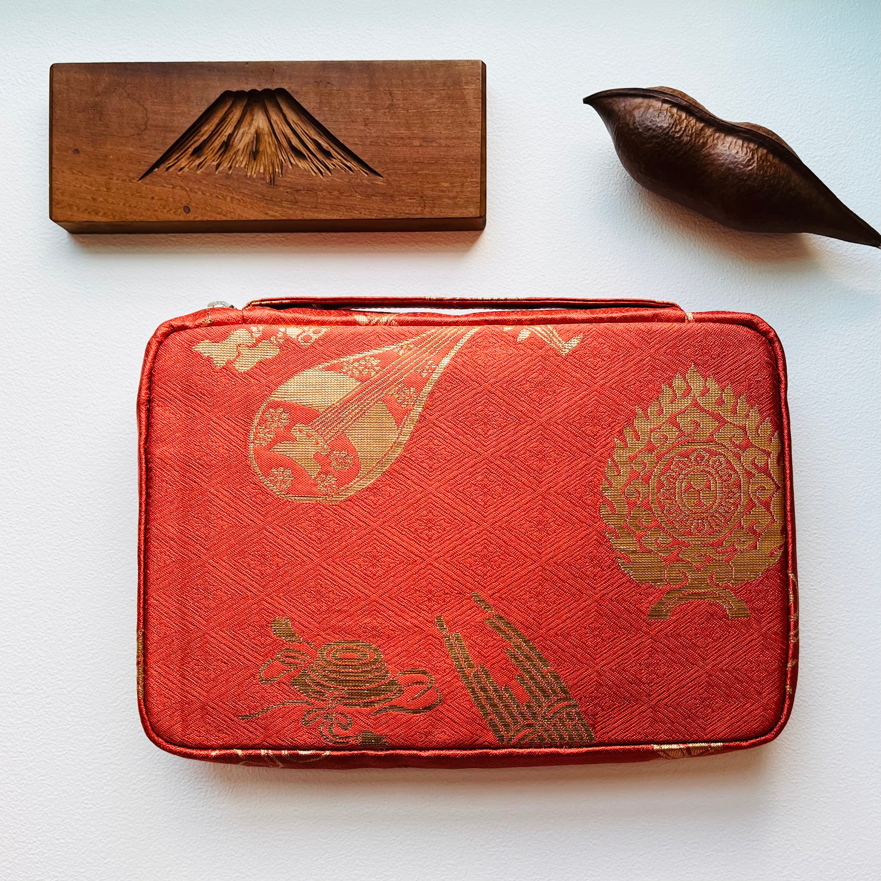 Kimono Obi Fabric 20 Pen Case (Musical Instrument)