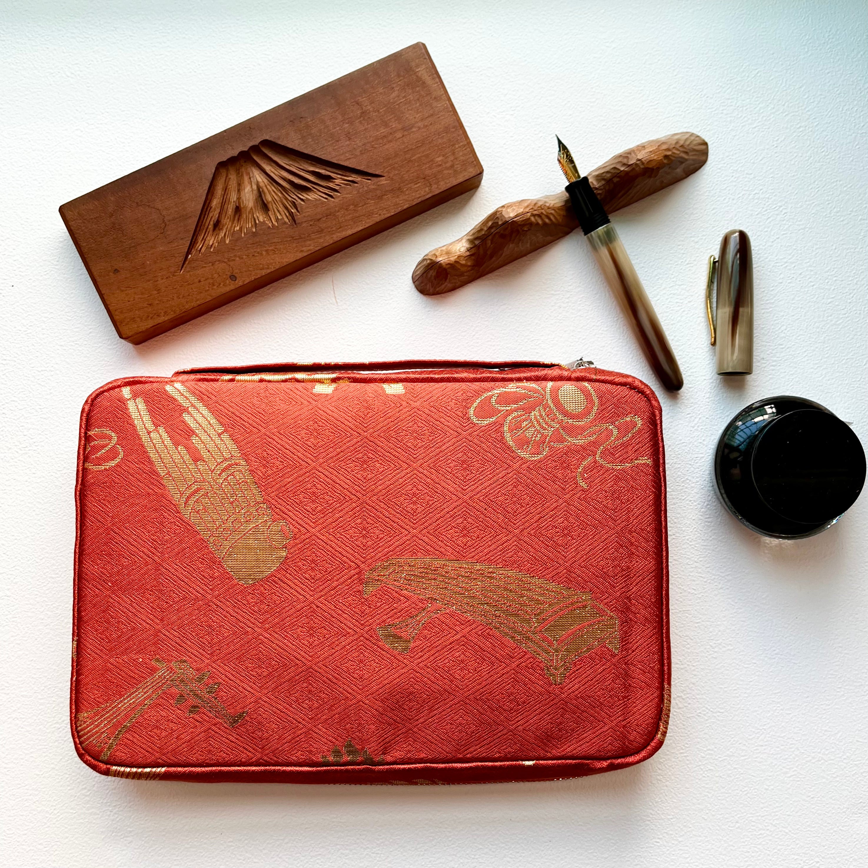 Kimono Obi Fabric 20 Pen Case (Musical Instrument)
