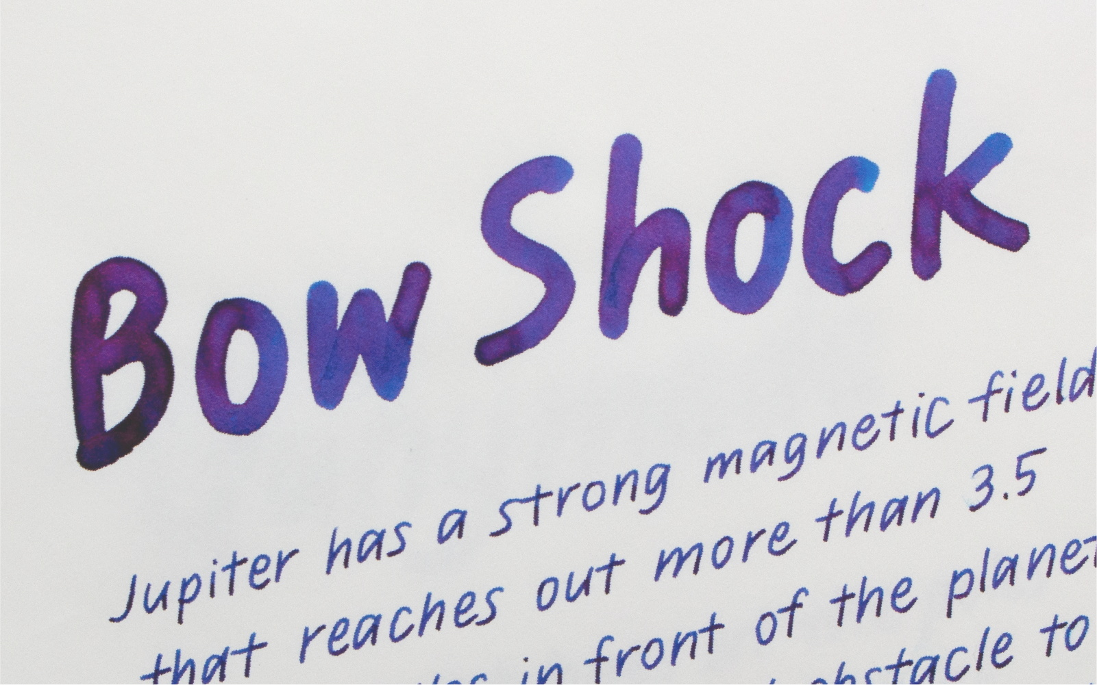 Bow Shock & Intense Magnetic Field