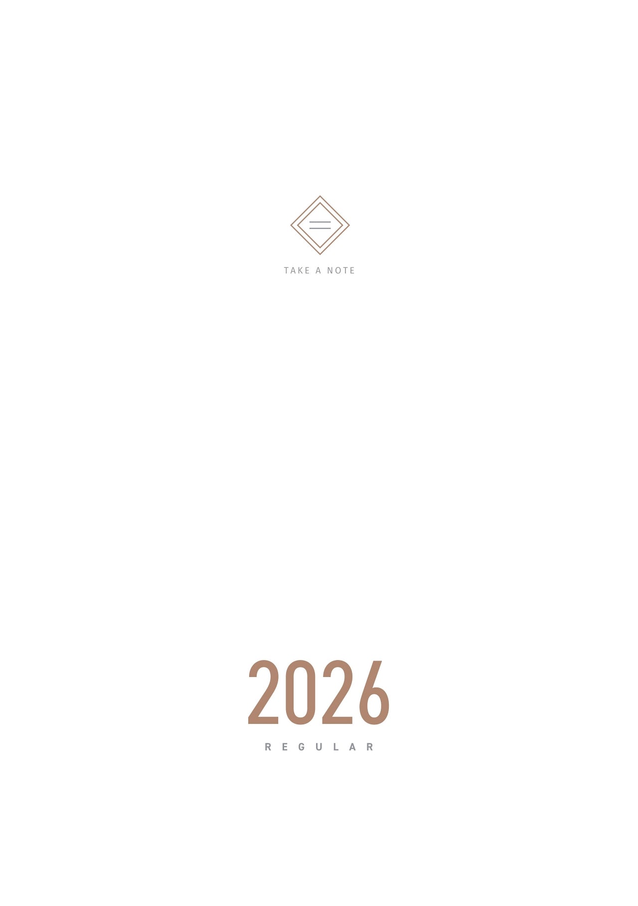 2026 REGULAR PLANNER - English ver. A5