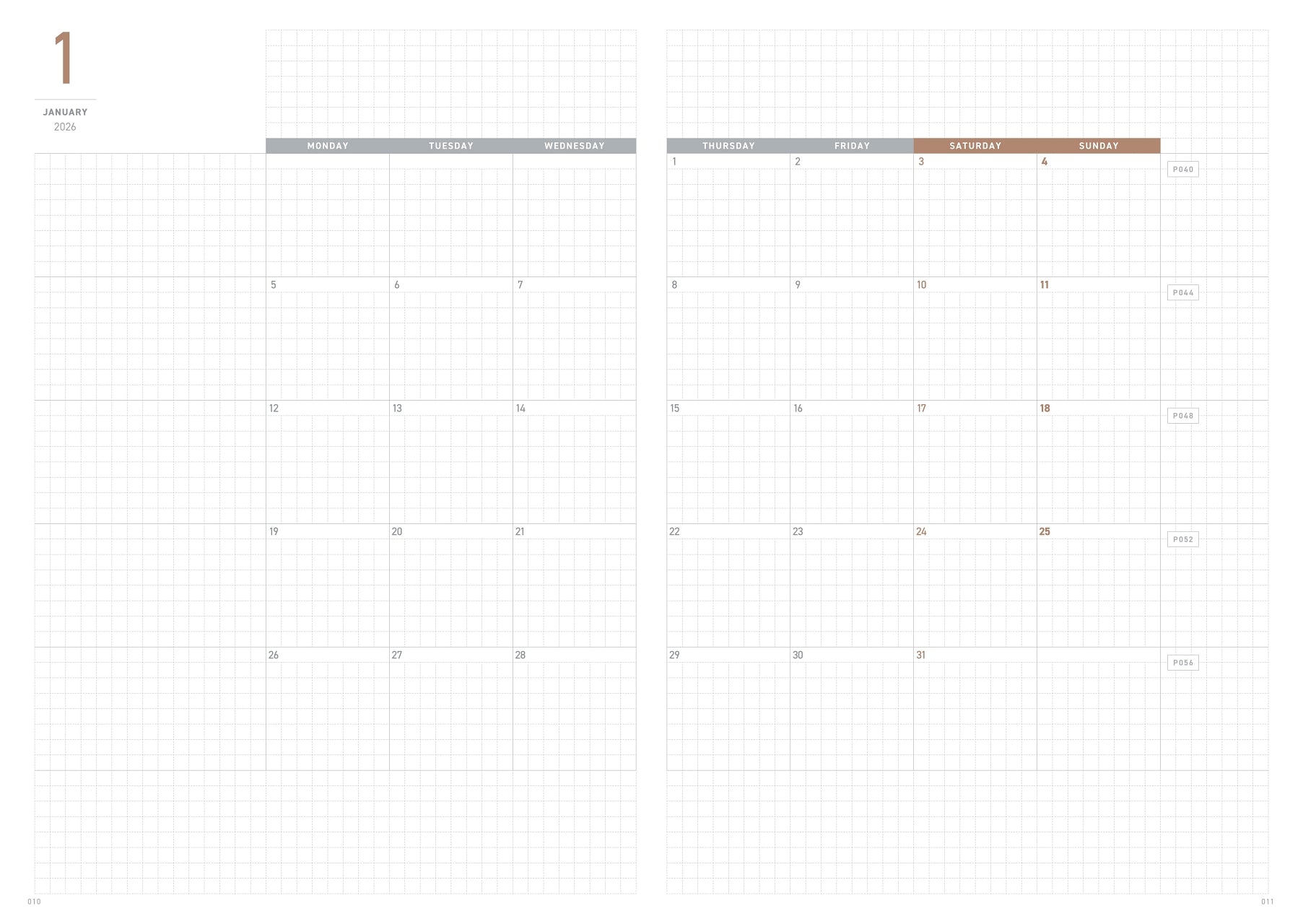 2026 REGULAR PLANNER - English ver. A5