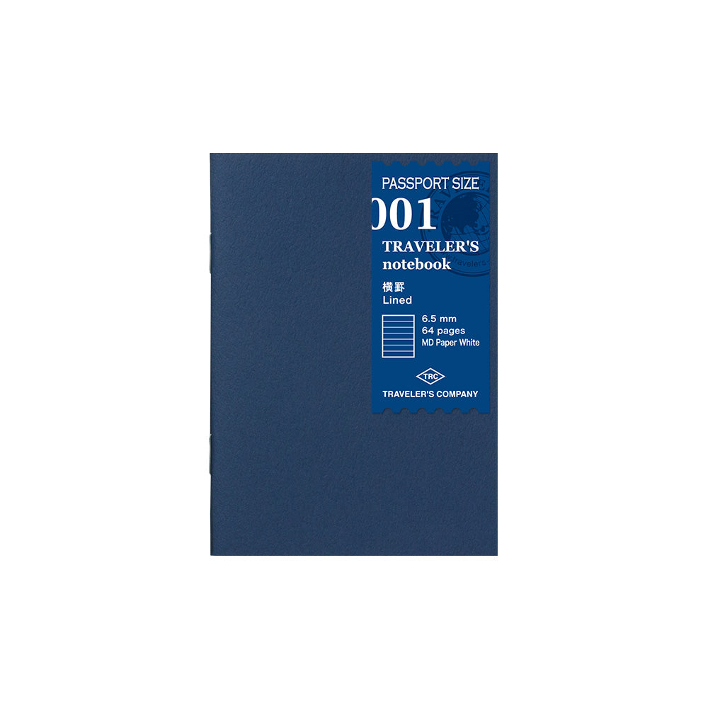 001 Lined Notebook (Passport Size)