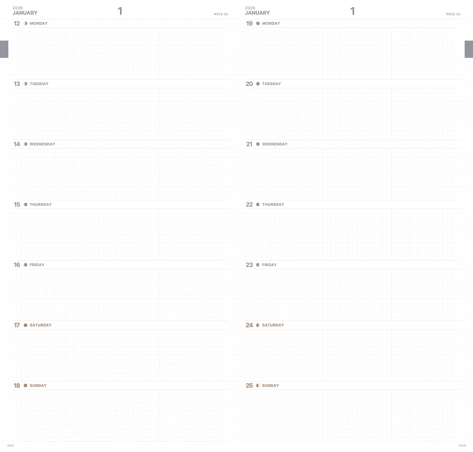 2026 SLIM BIWEEK PLANNER