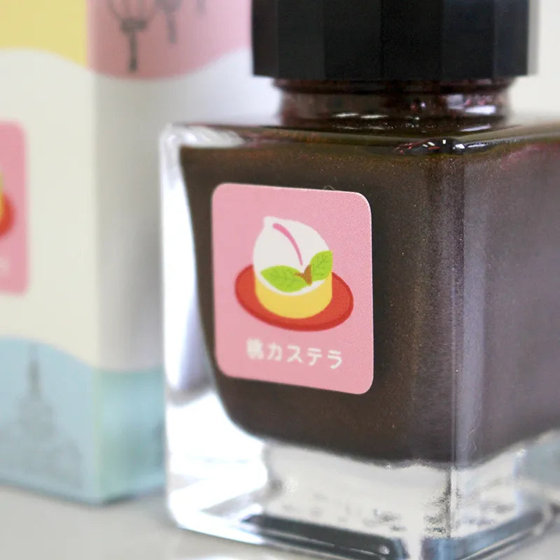 Nagasaki Delicious Ink Peach Castella with Glitter