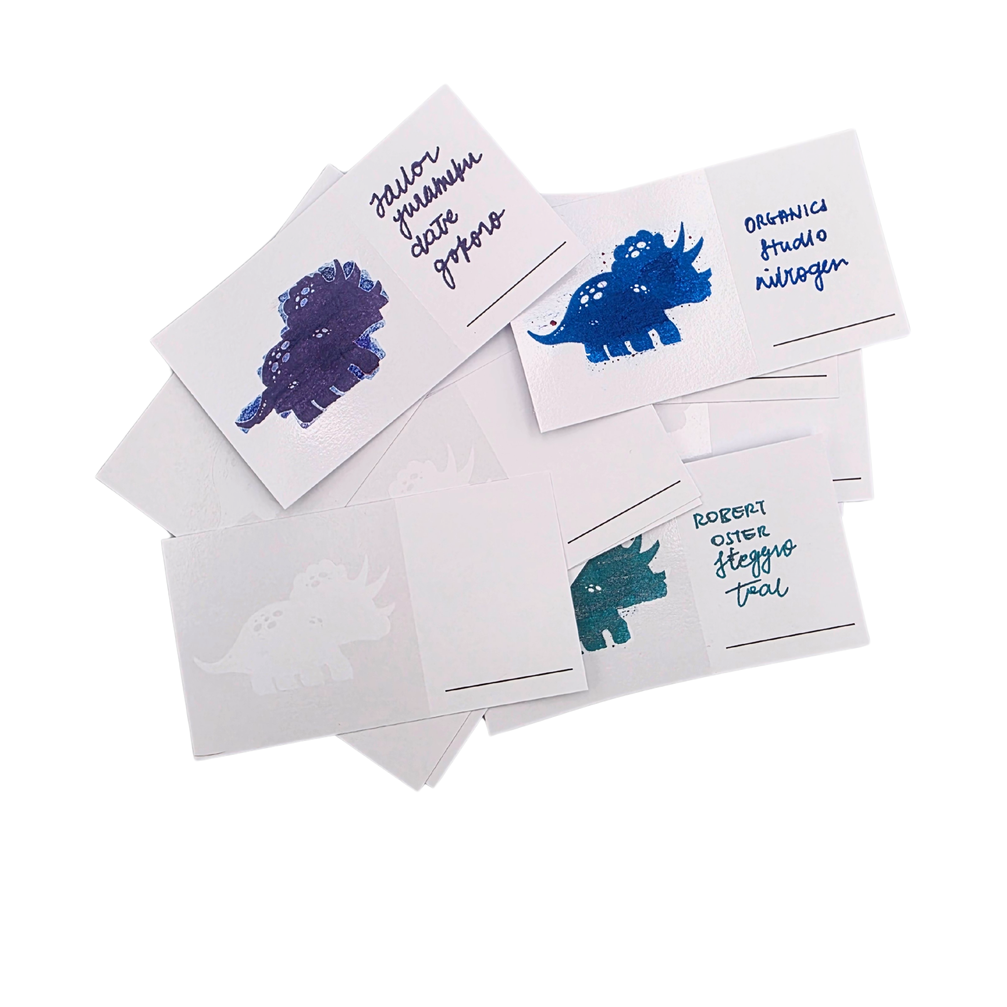Triceratops Swatch Cards