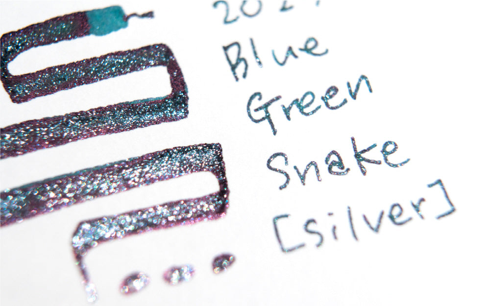 2025 Blue Green Snake (Glistening Silver)