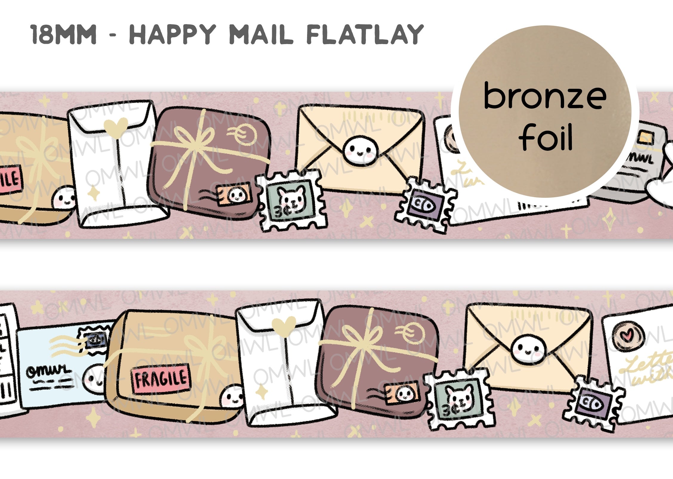 Happy Mail Flatlay (18mm)