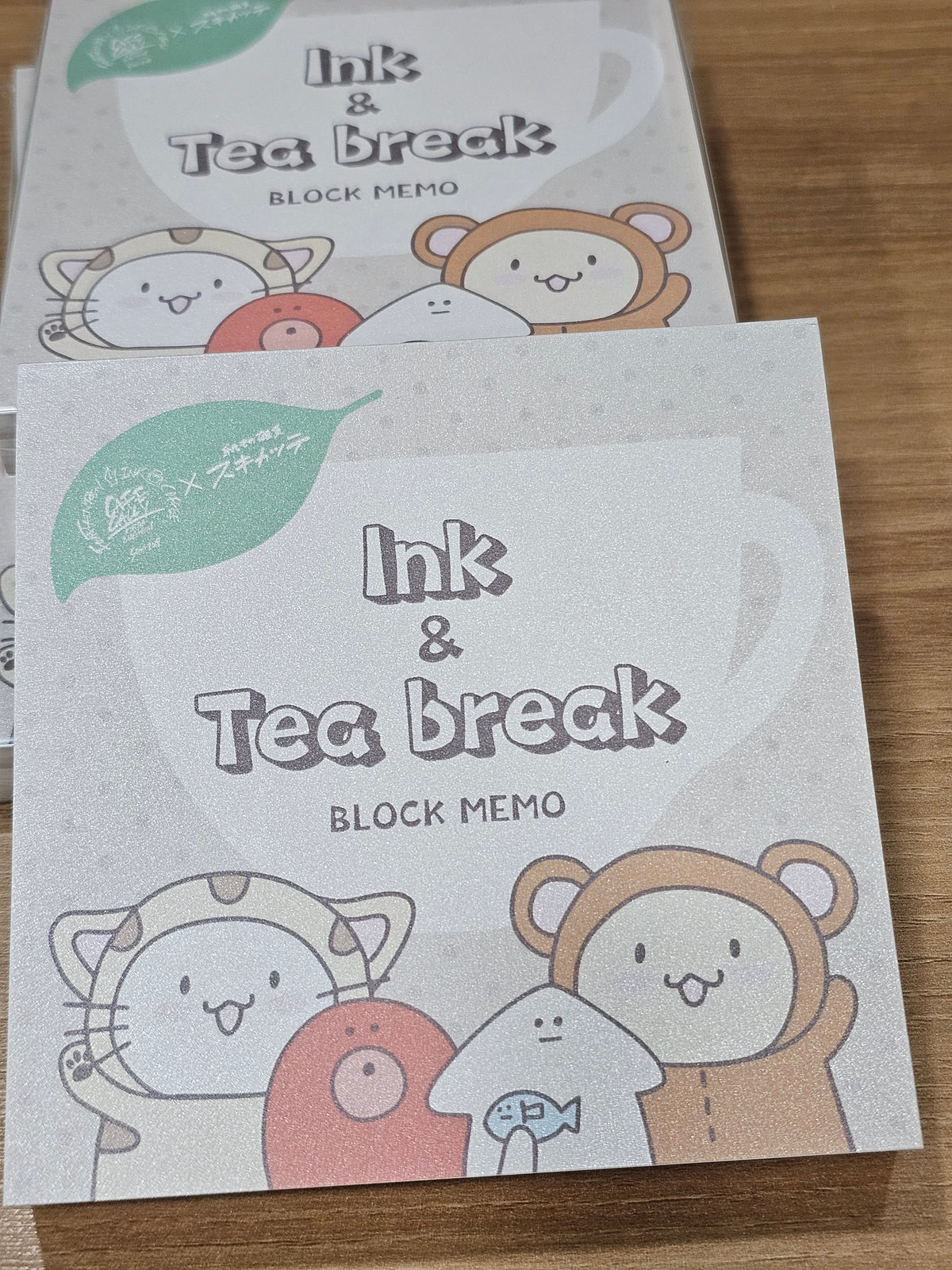 Cafe Calli X Skikatte Block Memo - Ink & Tea Break