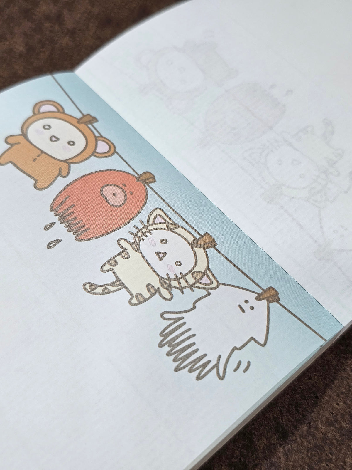 Cafe Calli X Skikatte Block Memo - Ink & Tea Break
