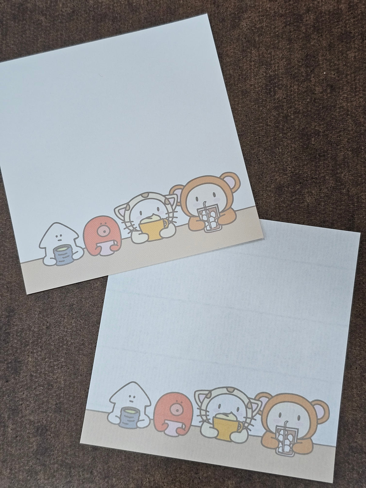 Cafe Calli X Skikatte Block Memo - Ink & Tea Break