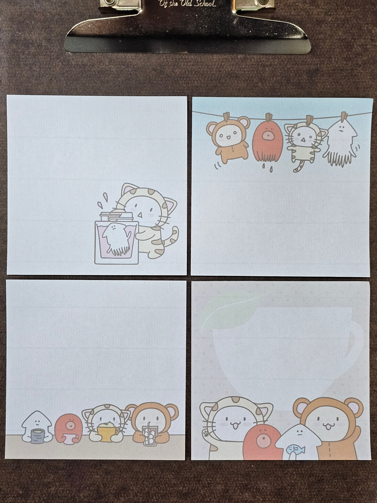 Cafe Calli X Skikatte Block Memo - Ink & Tea Break