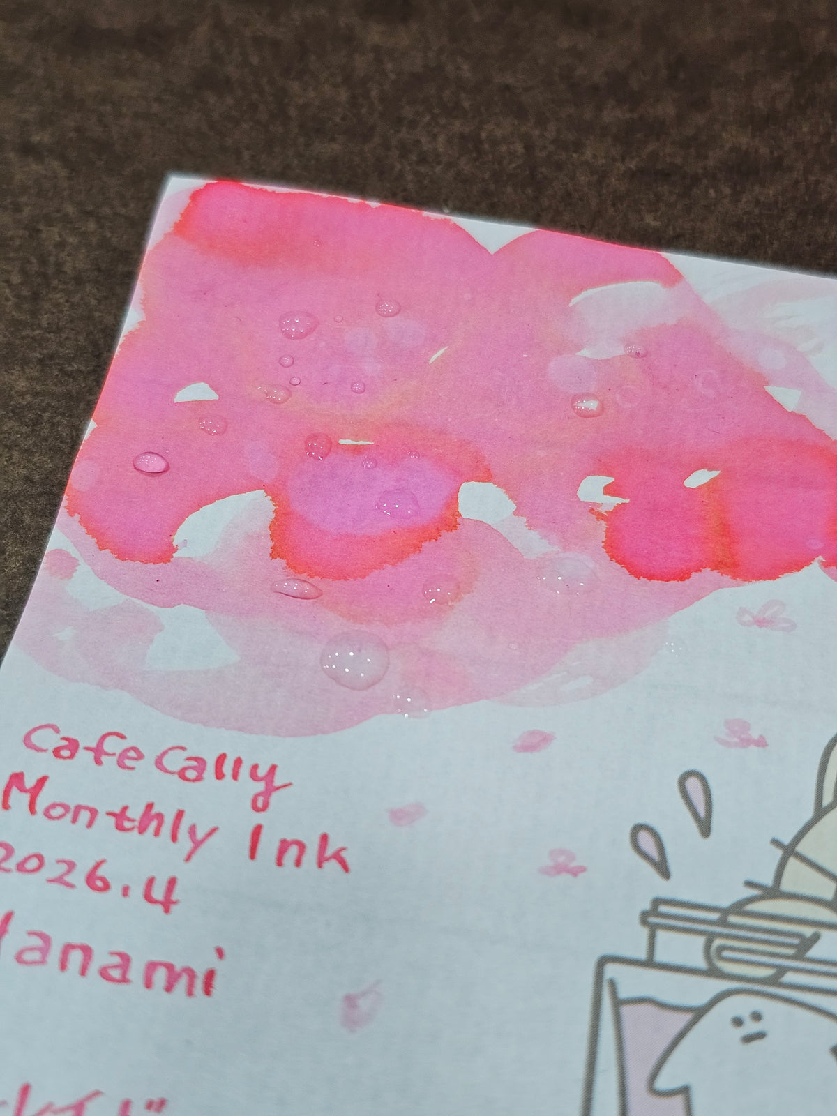 Cafe Calli X Skikatte Block Memo - Ink & Tea Break