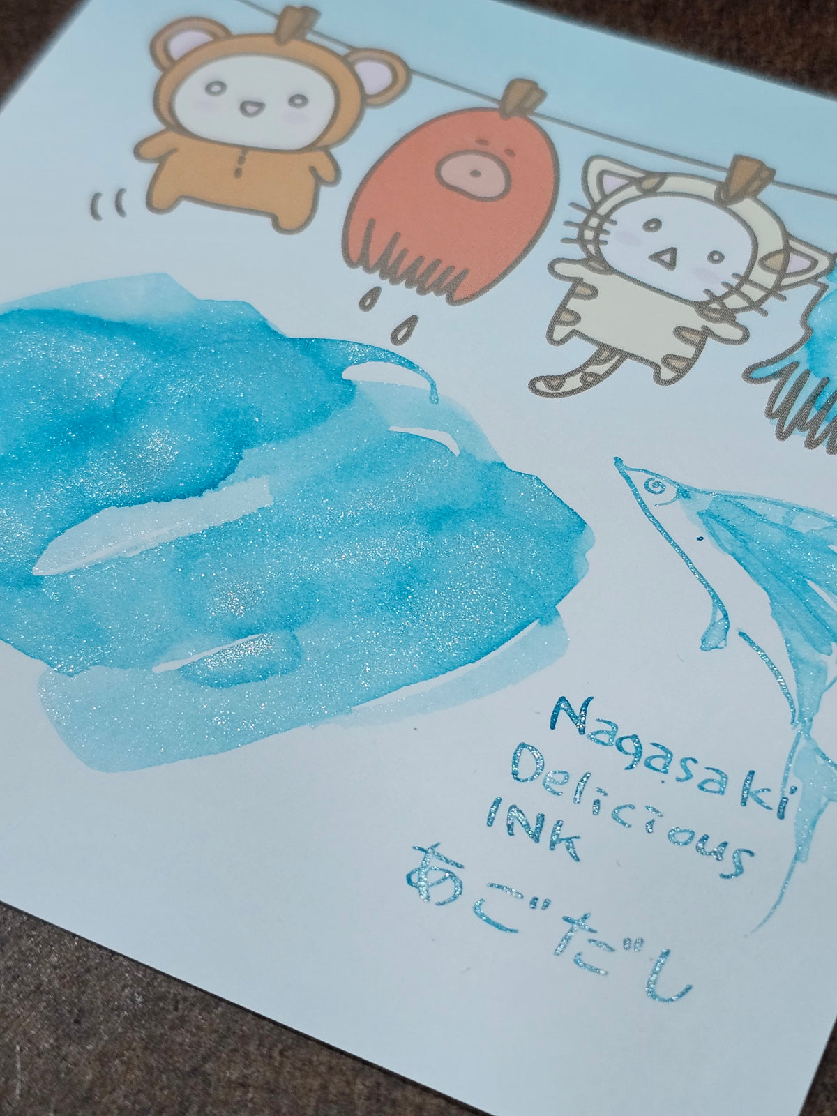 Cafe Calli X Skikatte Block Memo - Ink & Tea Break