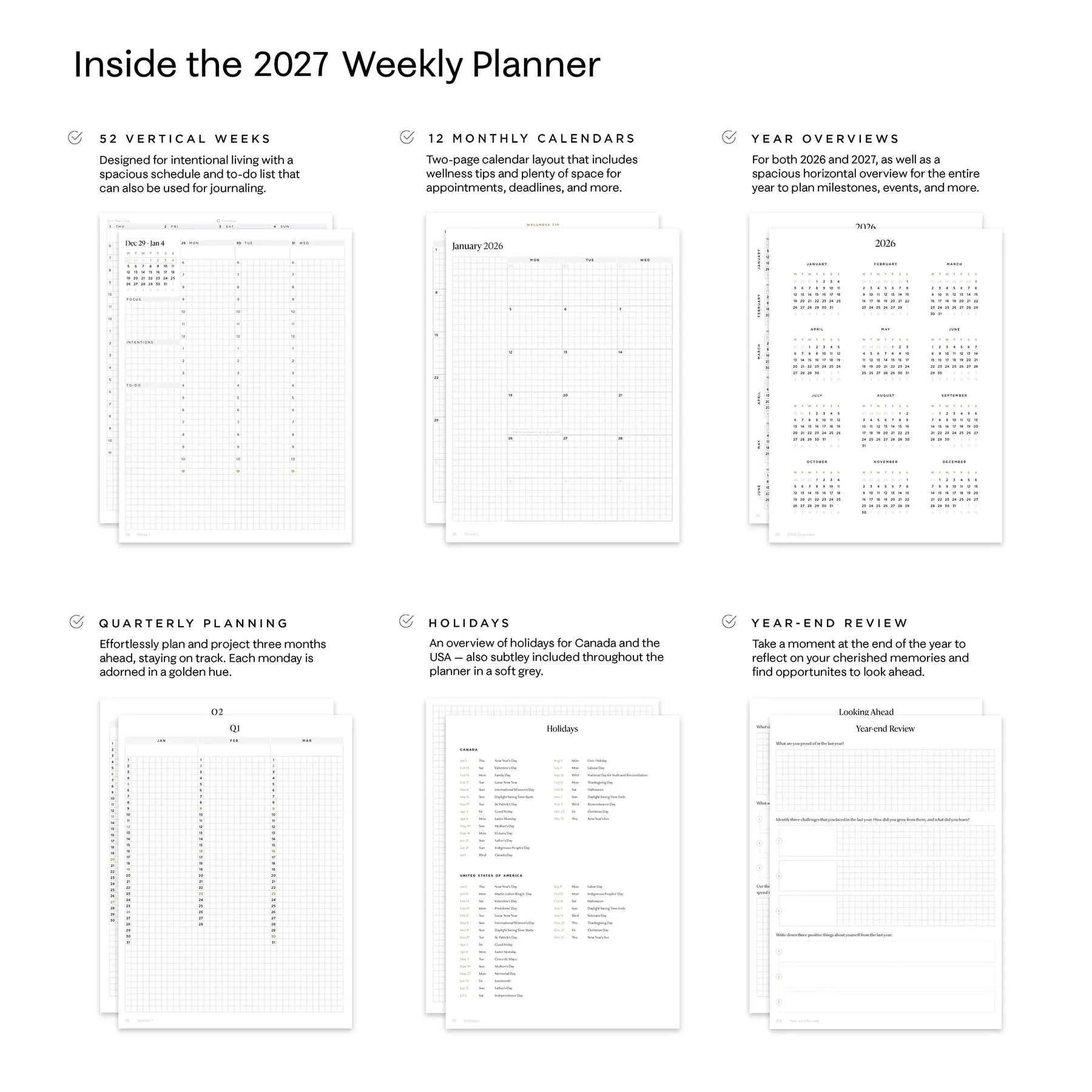 2027 Weekly Planner (Ships August 2026)