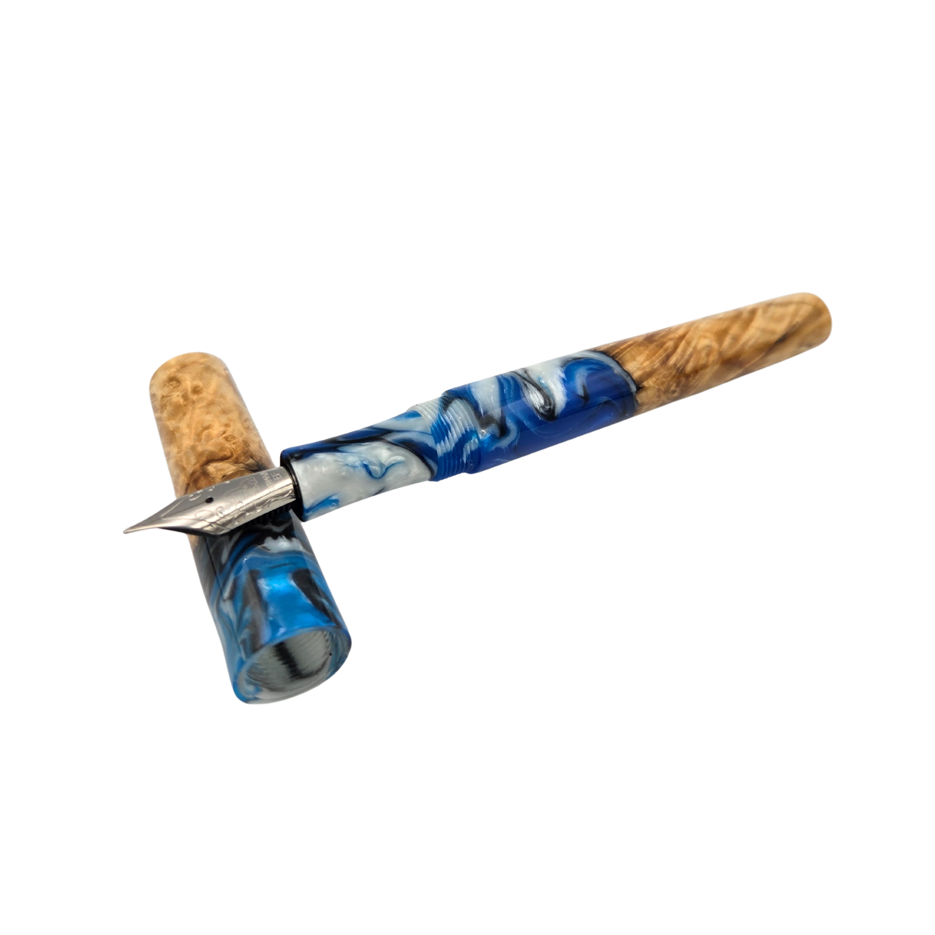 Blue Box Elder Burl Wood