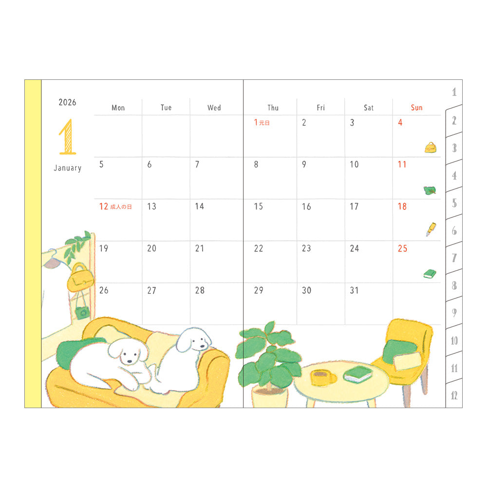 Pocket Diary Mini Dog 2026