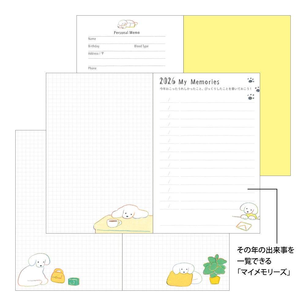 Pocket Diary Mini Dog 2026