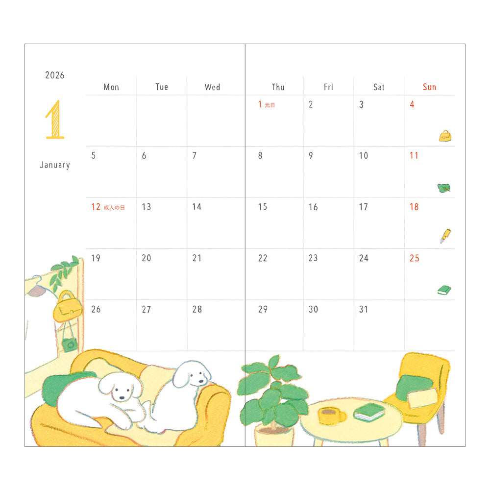 Pocket Diary Slim Dog 2026