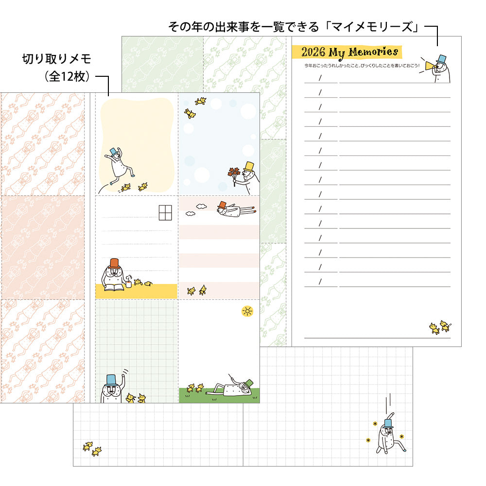 Pocket Diary Slim Ojisan 2026