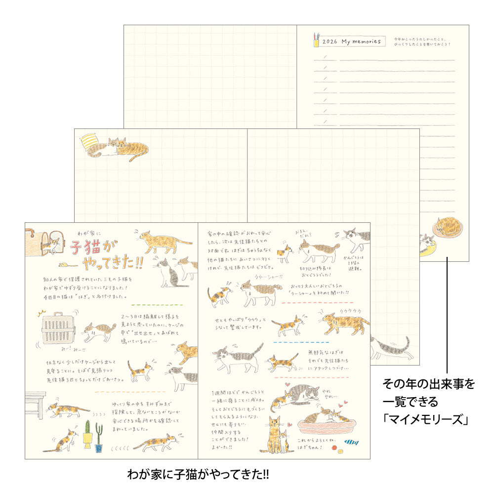 Pocket Diary A6 Cat 2026