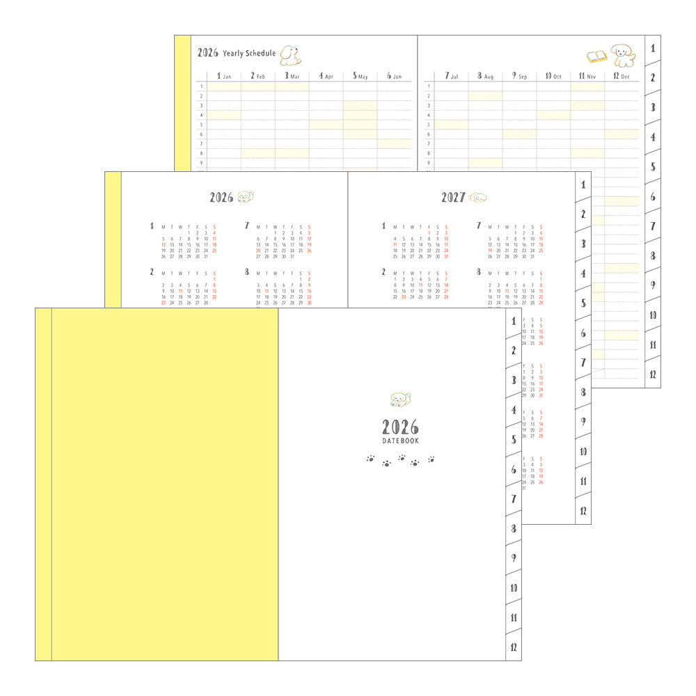Pocket Diary B6 Dog 2026