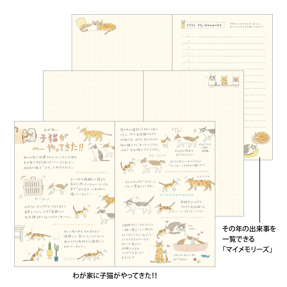 Pocket Diary B6 Cat 2026