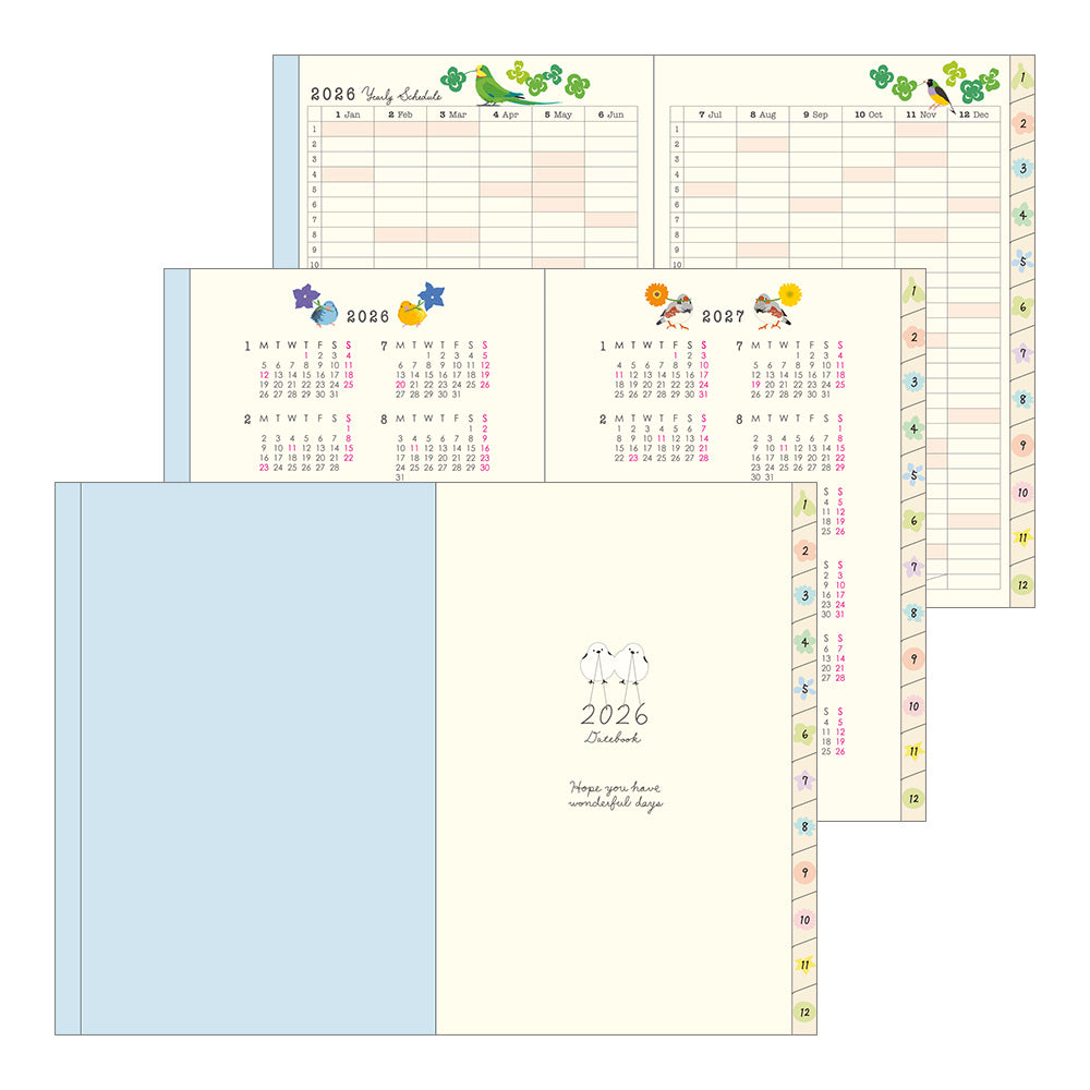 Pocket Diary B6 Bird 2026