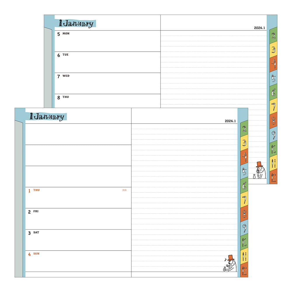 Pocket Diary B6 Ojisan 2026