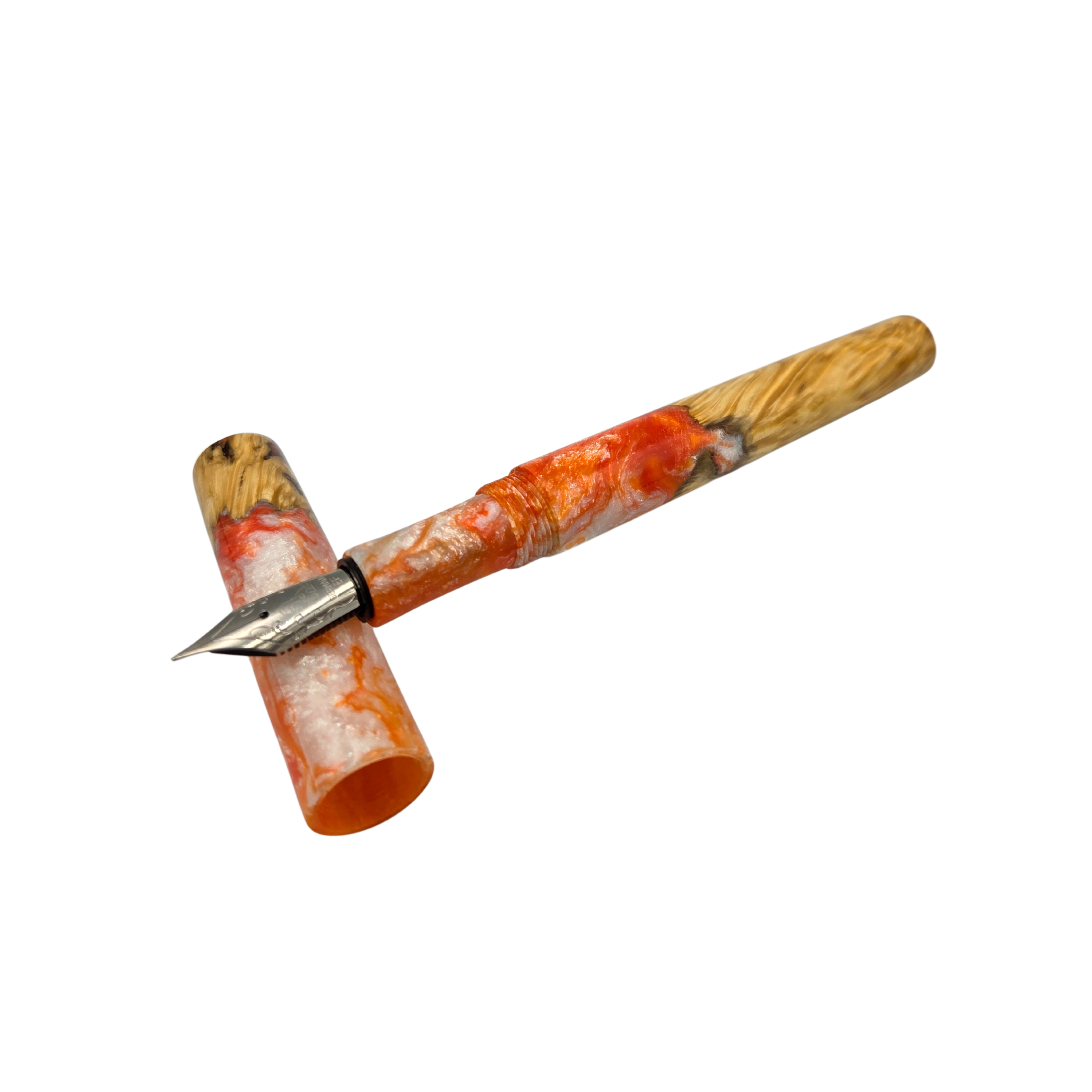 Orange Box Elder Burl Wood 1