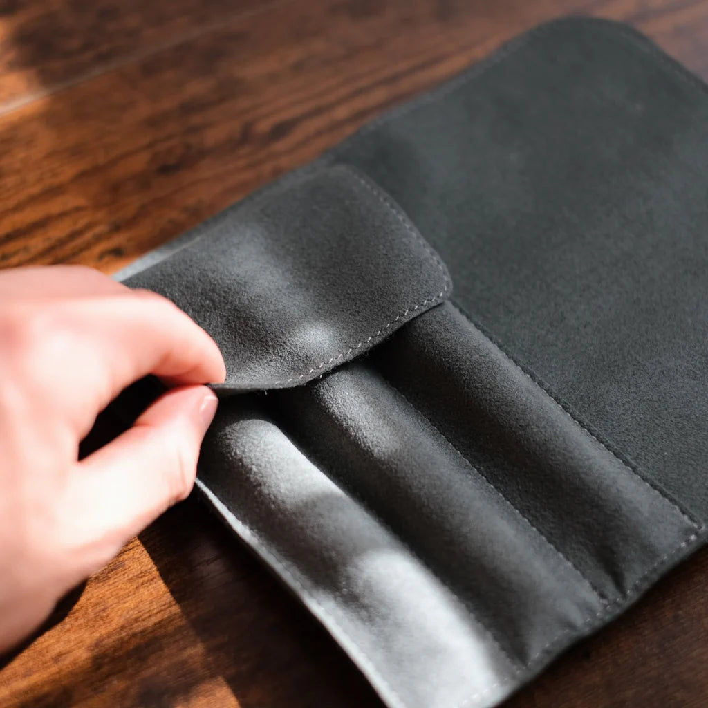 3-Slot Roll Pen Case (Tochigi Leather)