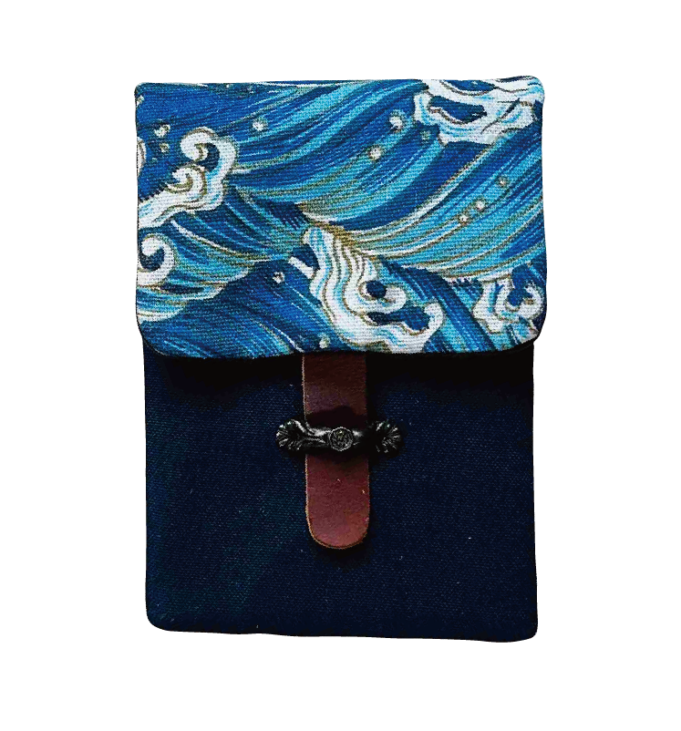 Cotton Print Grilles (Wave) 7 Pen Pencase