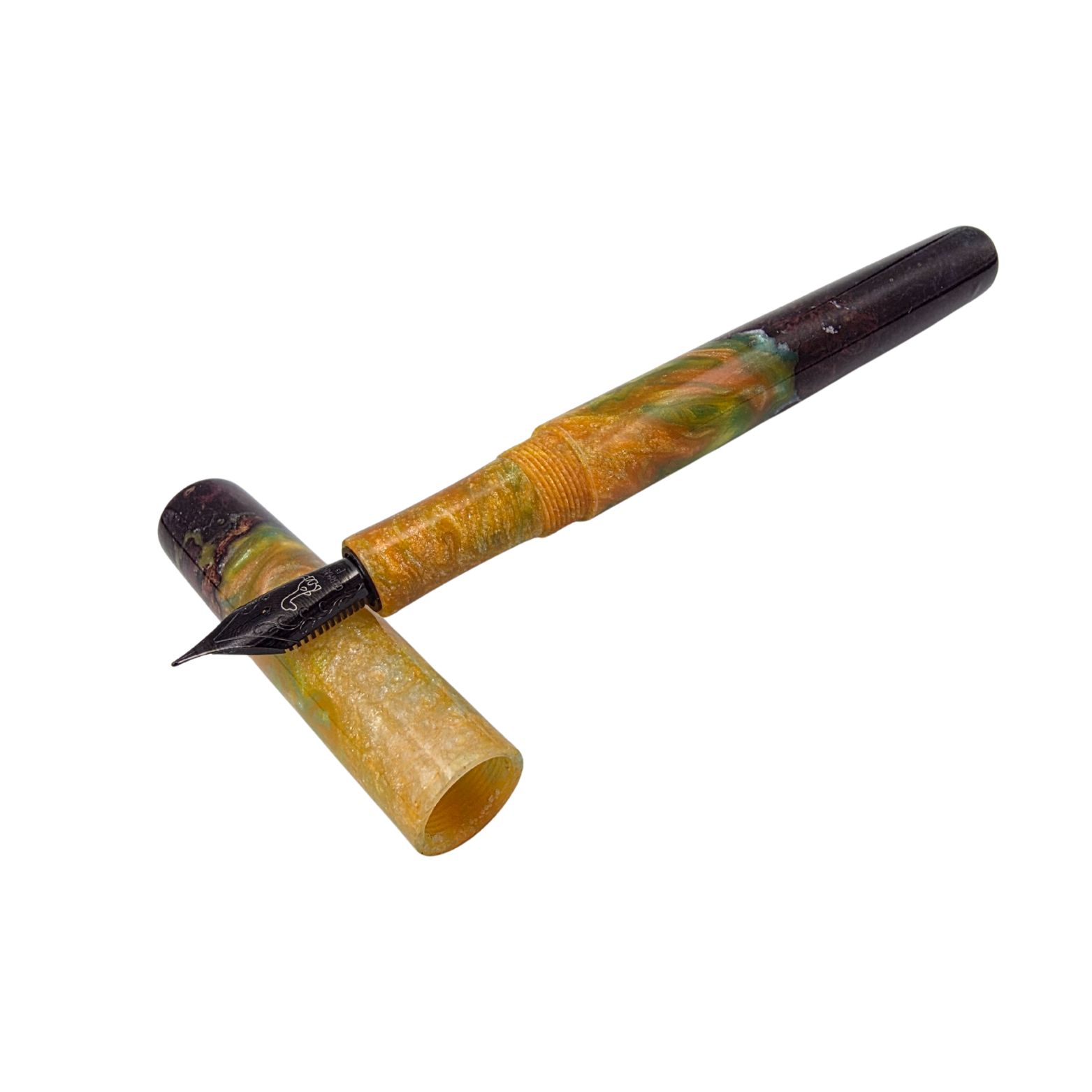 Yellow Dyed Box Elder Burl Wood