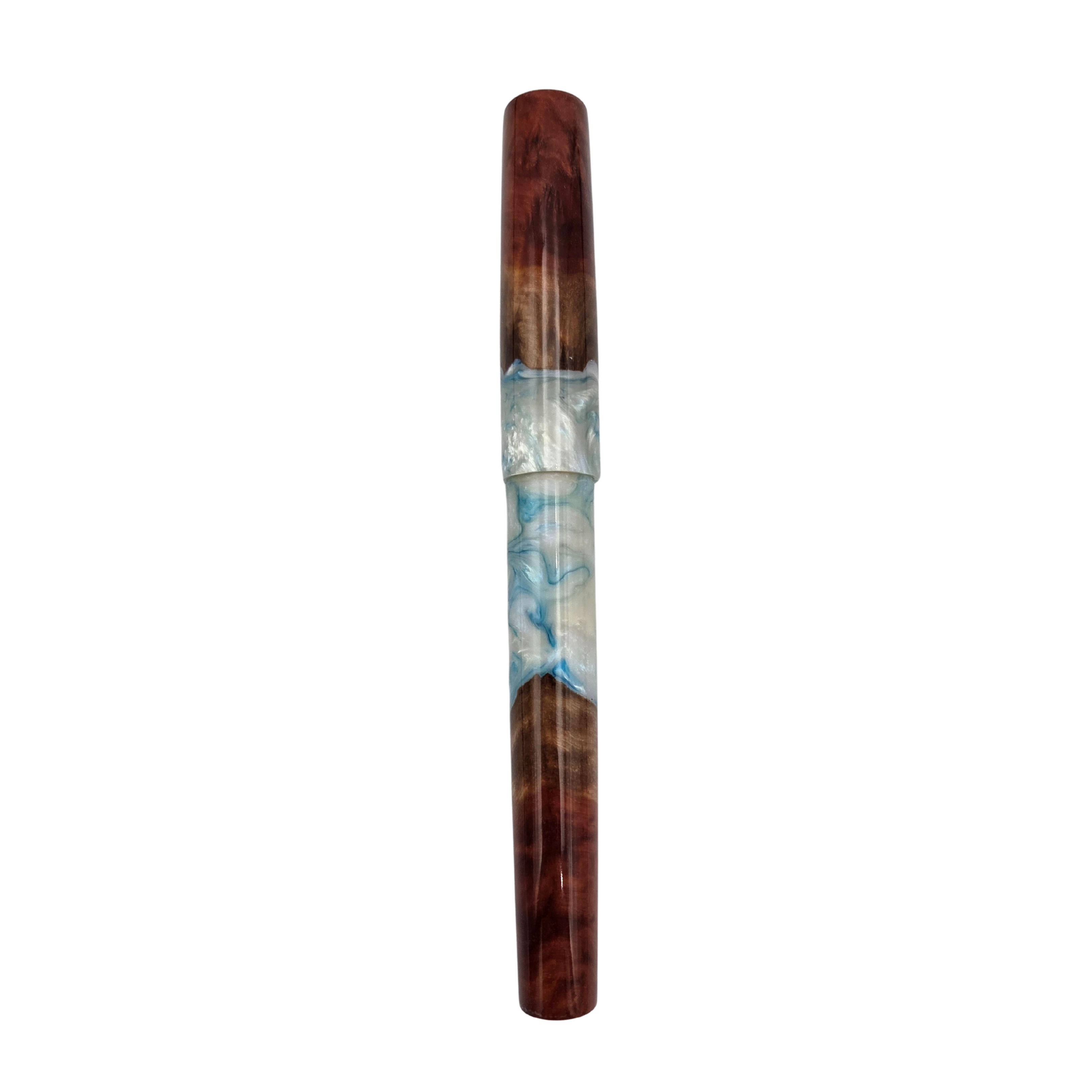 Blue/White Elm Burr Wood