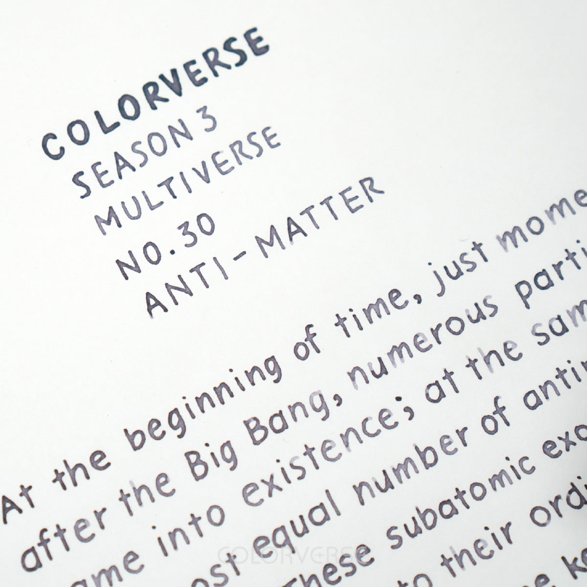 Matter & Anti-Matter