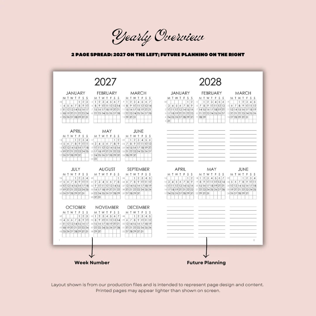 Plans – Monthly Planner (2027 Edition)