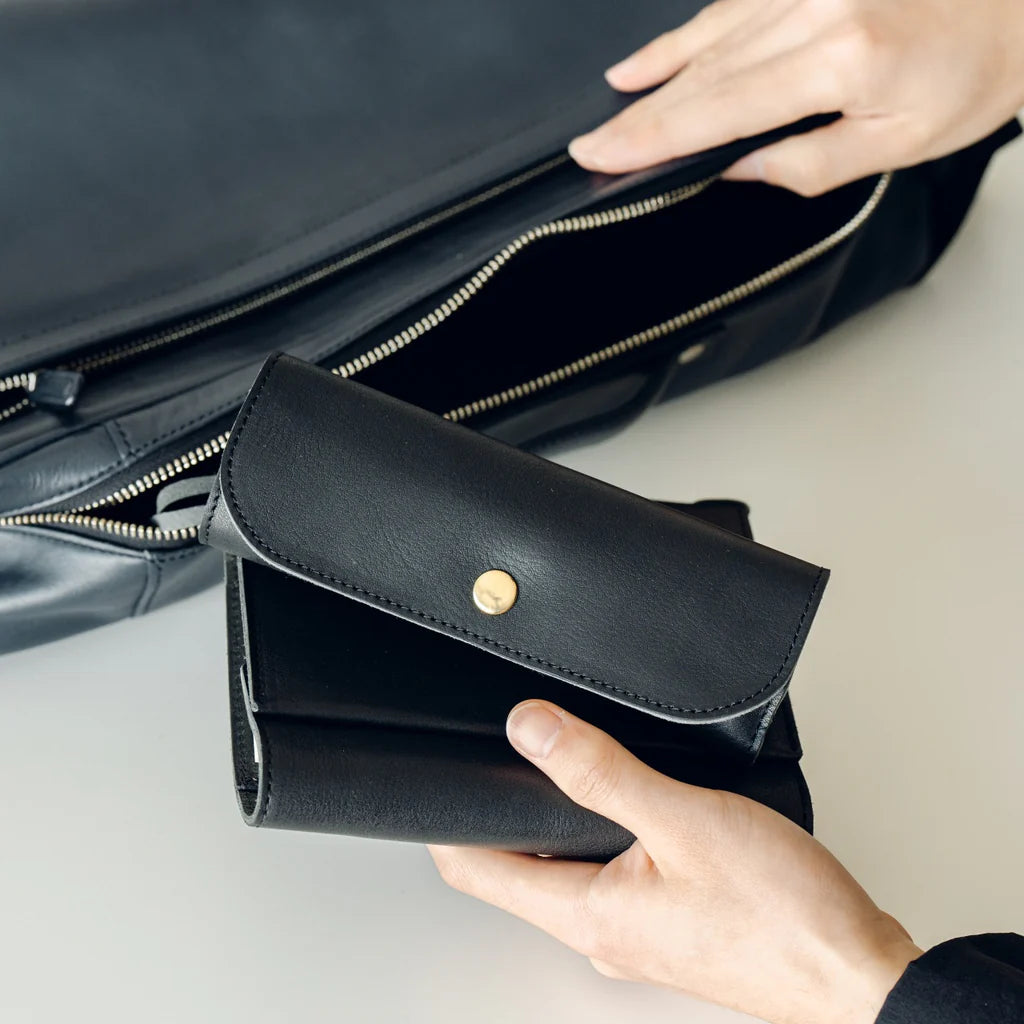 3-Slot Roll Pen Case (Tochigi Leather)