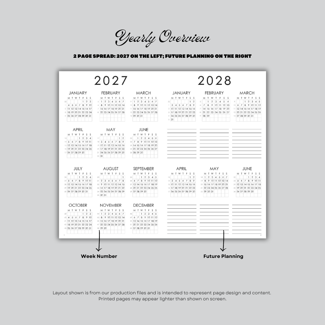 2027 Plans - Daily Planner (Pre-Order)