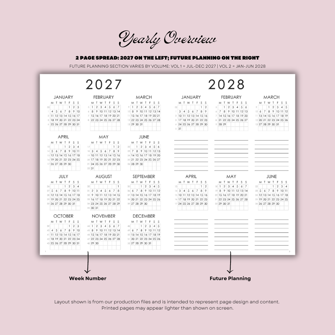 2027 Plans - Vertical (Pre-Order)