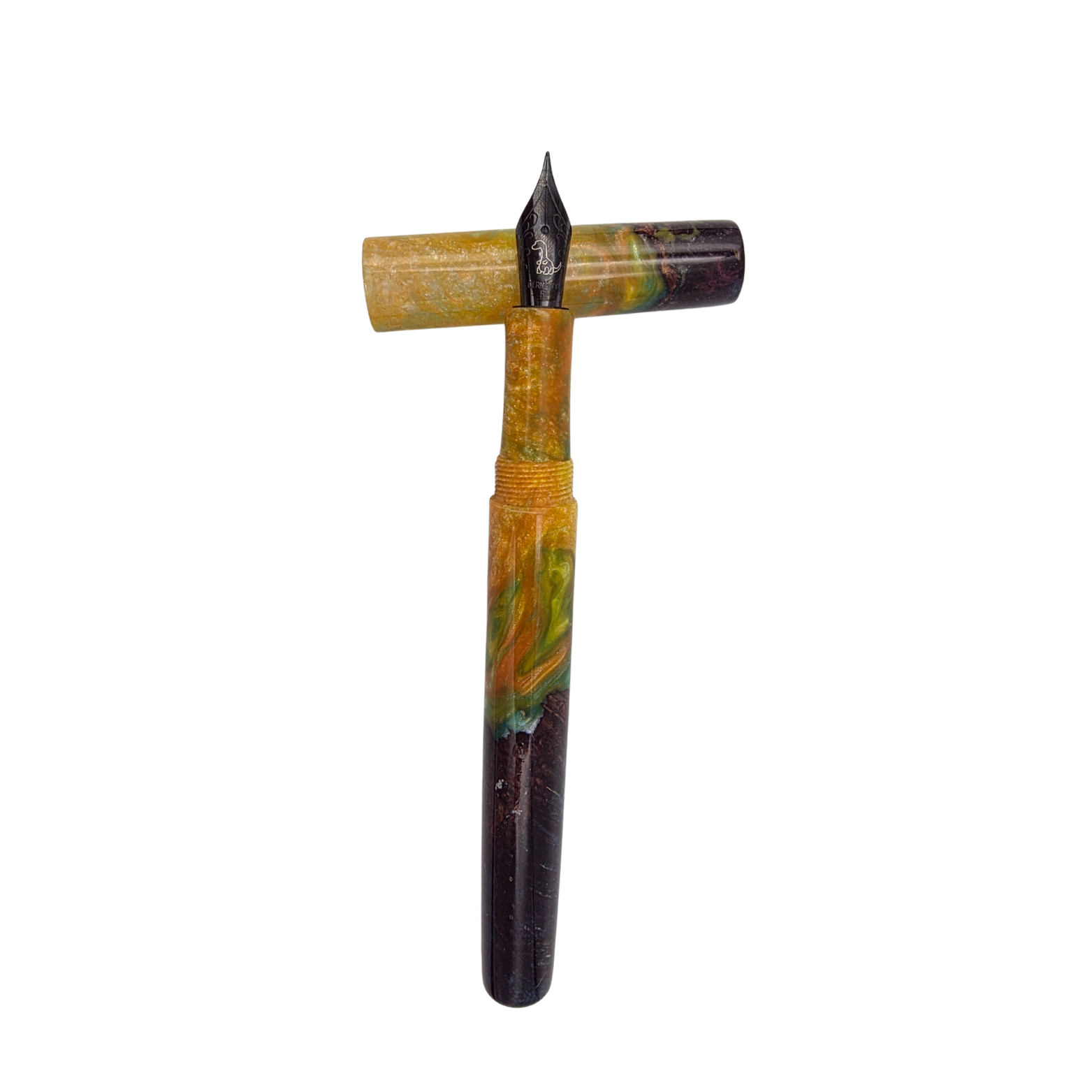 Yellow Dyed Box Elder Burl Wood