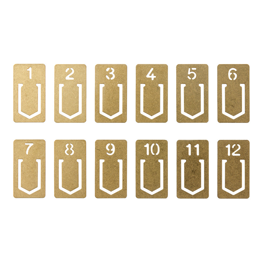 TRC Brass Clips Number