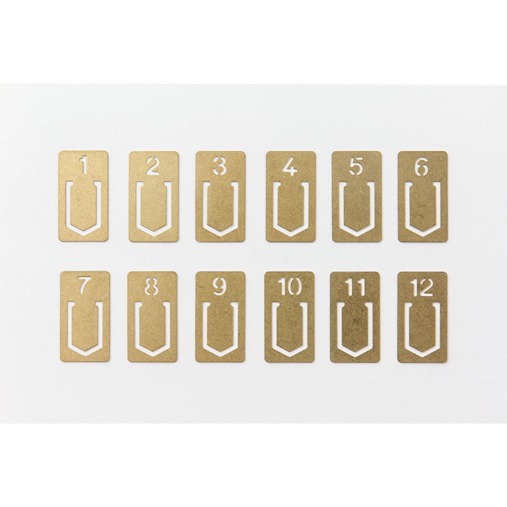 TRC Brass Clips Number