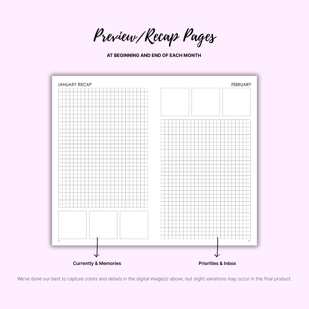 2026 Plans - Monthly (PRE-ORDER)