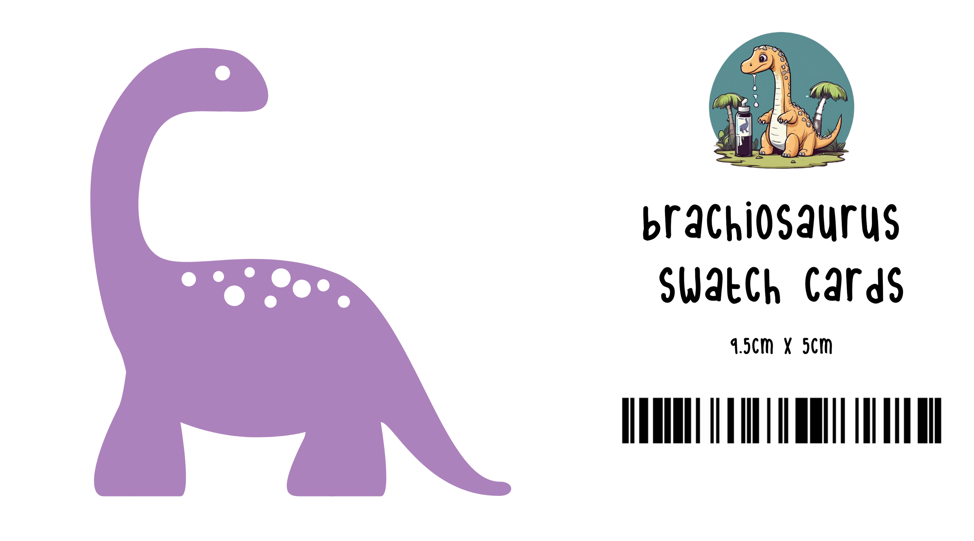 Brachiosaurus Swatch Cards
