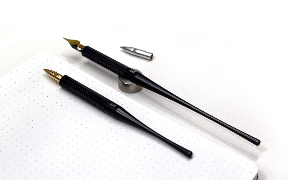 Shuttle Nib Holder (Rose Gold & Black)
